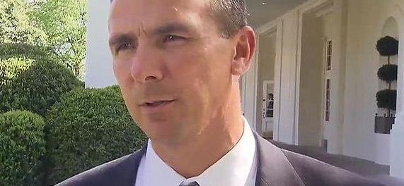 Urban Meyer at The White House, April 23, 2009. Photo by Executive Office of the President of the United States.