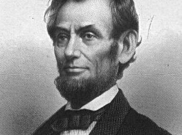 Engraving of President Lincoln based on a photograph taken by Matthew Brady on January 4, 1864.